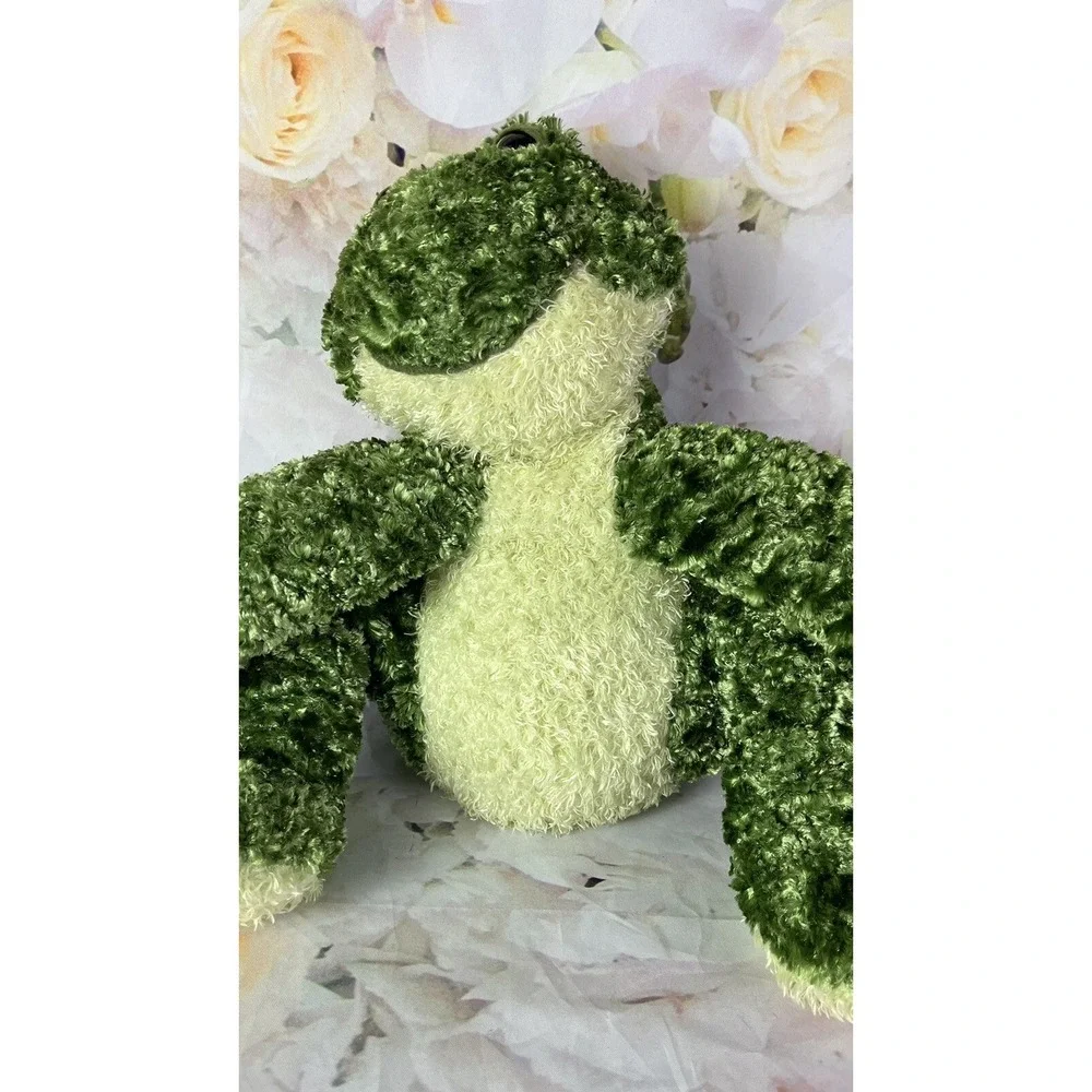 First & Main Froggle Woggle Frog Green Plush Rattles Weighted Shelf Sitter Cute